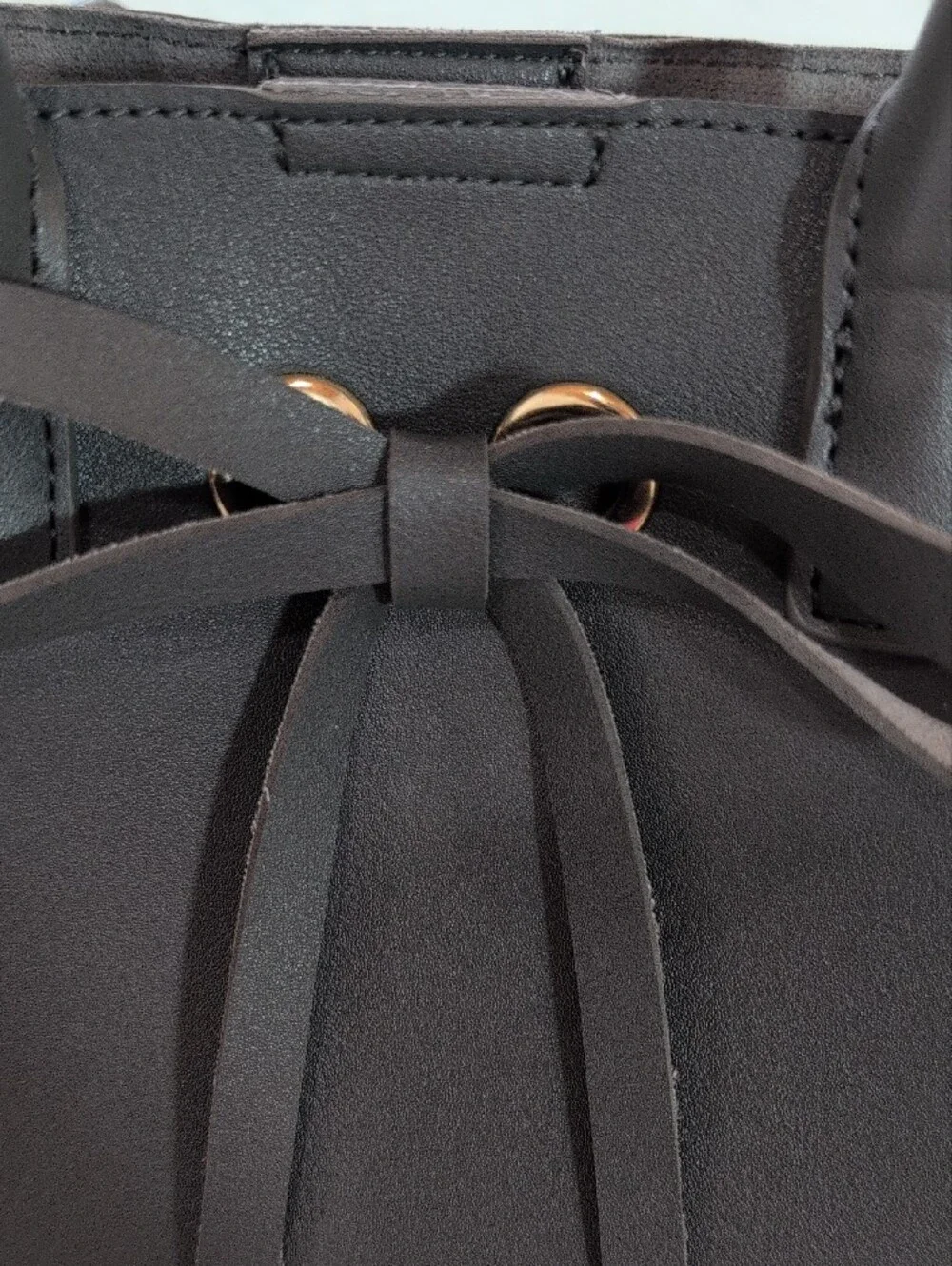 Kaari Gray Bow-Front Satchel